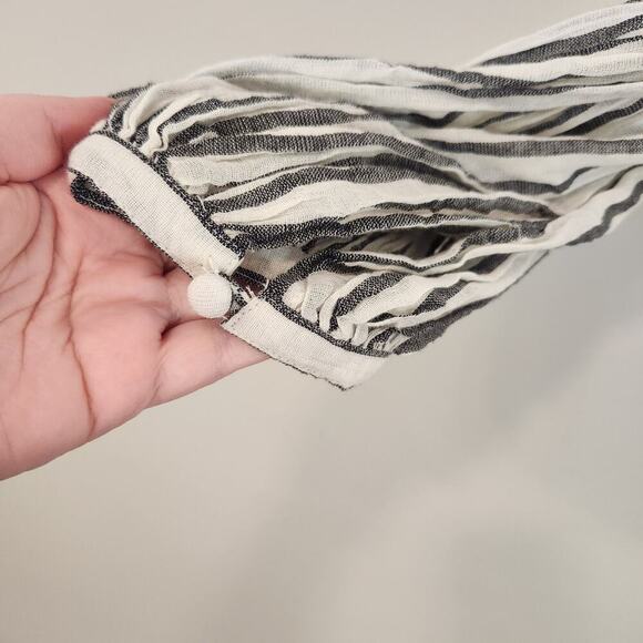 Altar'd State Size Small Striped Cropped Boho Style Blouse - Picture 6 of 12